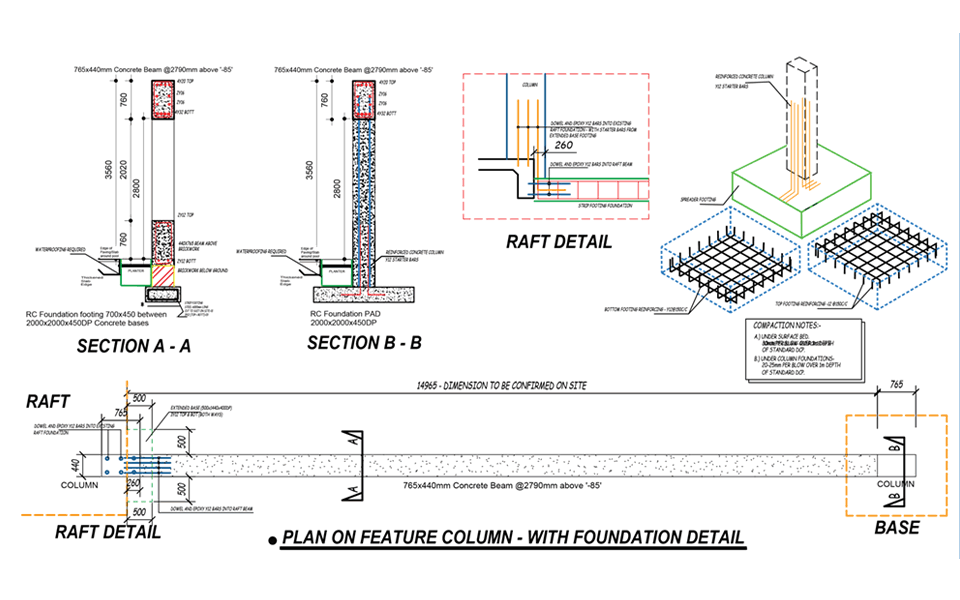 Feature Beam Structure